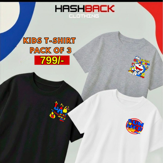 Pack of 3 Boys Printed T-Shirts