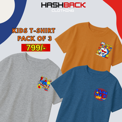 Pack of 3 Boys Printed T-Shirts