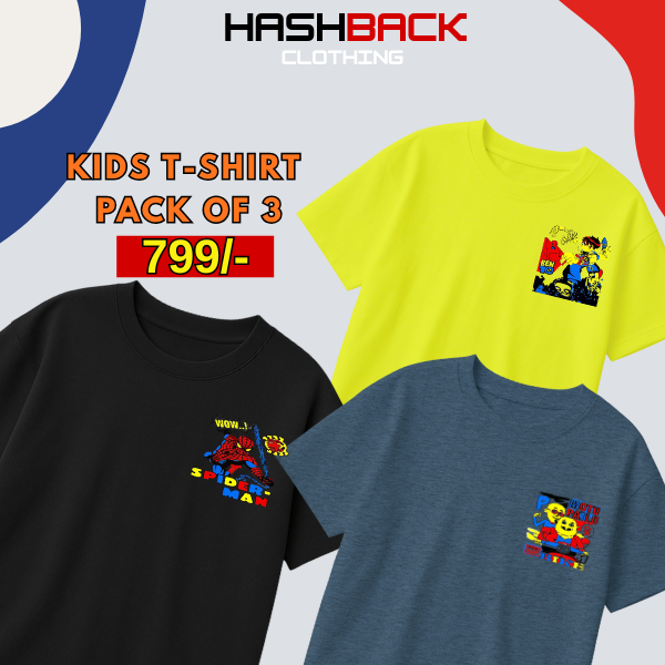 Pack of 3 Boys Printed T-Shirts