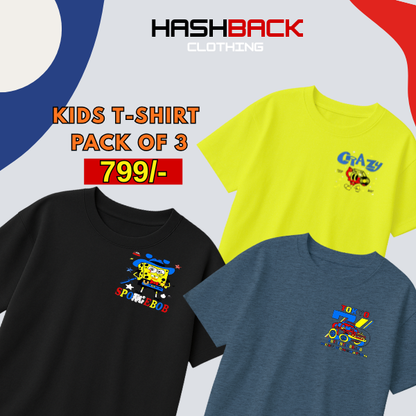 Pack of 3 Boys Printed T-Shirts