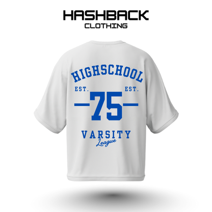 Hashback Drop shoulder Unisex 75 T-shirt White