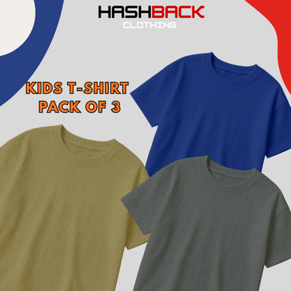 Pack of 3 Plain T-Shirts