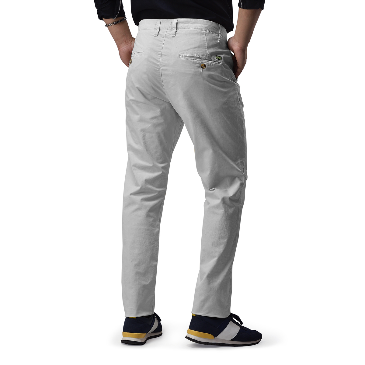 Mens Slim fit Chinos Pants - Light Grey- AM001