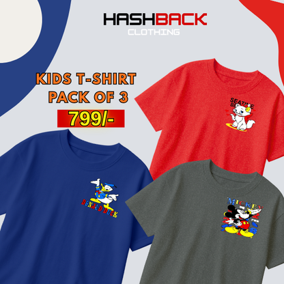 Pack of 3 Boys Printed T-Shirts