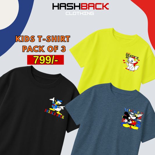 Pack of 3 Boys Printed T-Shirts