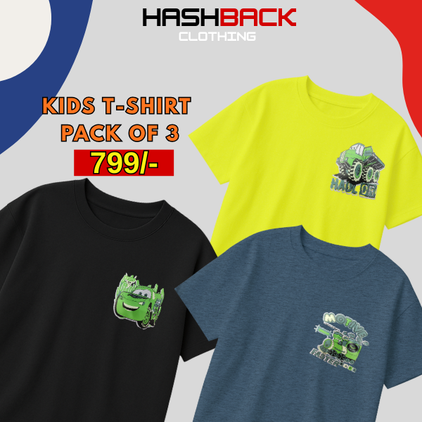 Pack of 3 Boys Printed T-Shirts