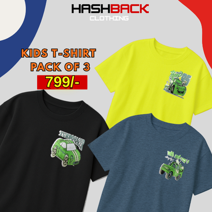 Pack of 3 Boys Printed T-Shirts