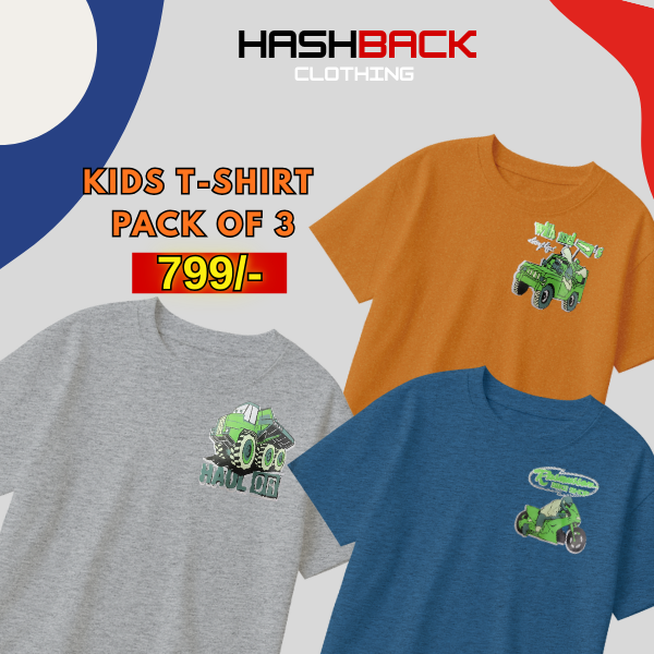 Pack of 3 Boys Printed T-Shirts