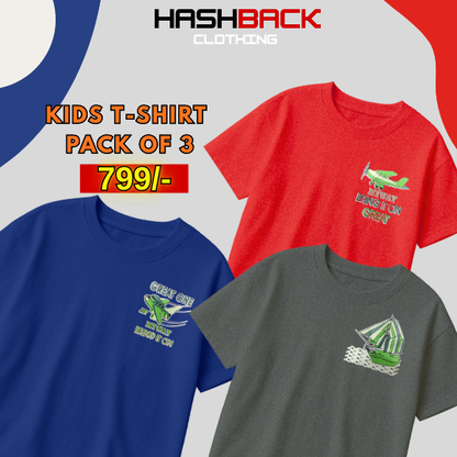 Pack of 3 Boys Printed T-Shirts