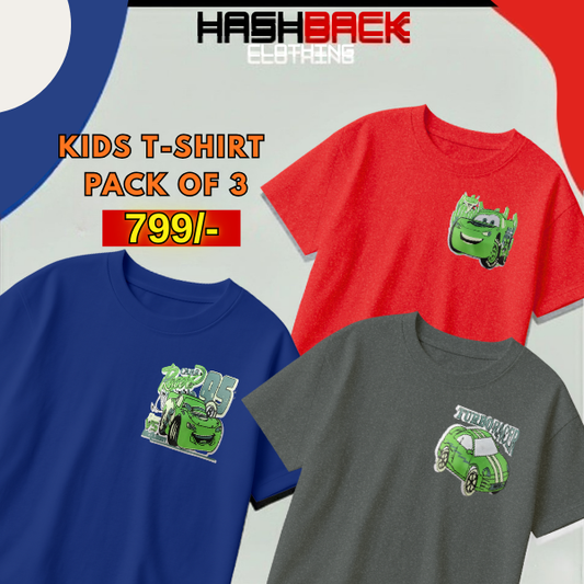 Pack of 3 Boys Printed T-Shirts