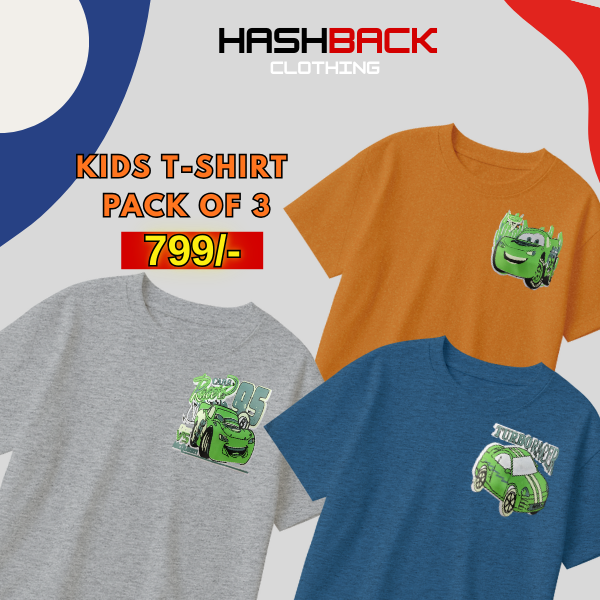 Pack of 3 Boys Printed T-Shirts