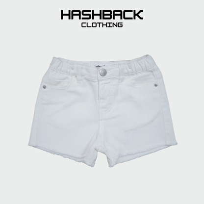 Girls Denim Mini Shorts - High Rise