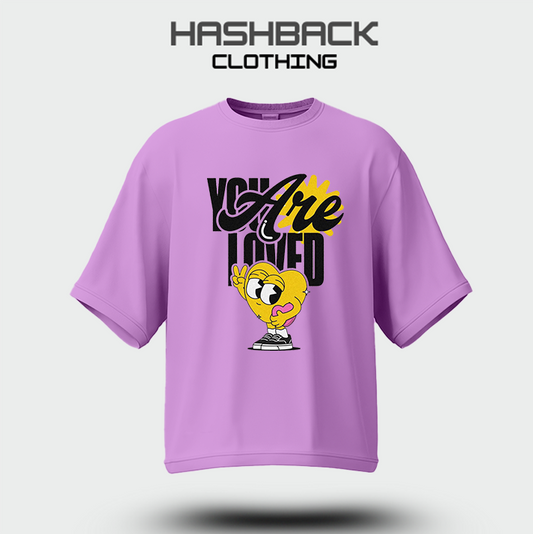 Drop Shoulder You are Loved (Lilac)