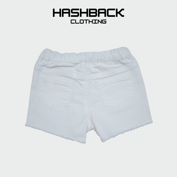 Girls Denim Mini Shorts - High Rise