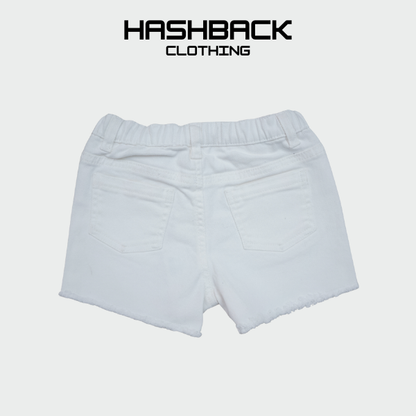 Girls Denim Mini Shorts - High Rise