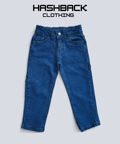 Boys Denim Pant – Elasticated Waist with Drawstring & Gripped Bottom
