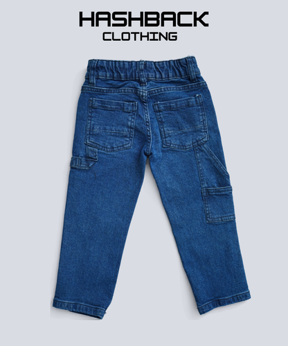 Boys Denim Pant – Elasticated Waist with Drawstring & Gripped Bottom