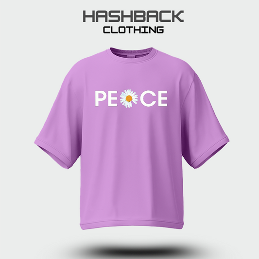 Drop Shoulder PEACE (Lilac)