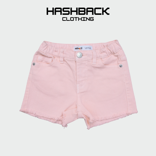 Girls Denim Mini Shorts - High Rise