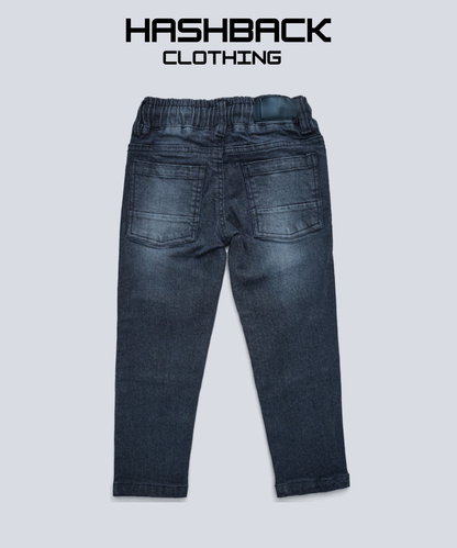 Boys Denim Pant – Elasticated Waist with Drawstring & Gripped Bottom
