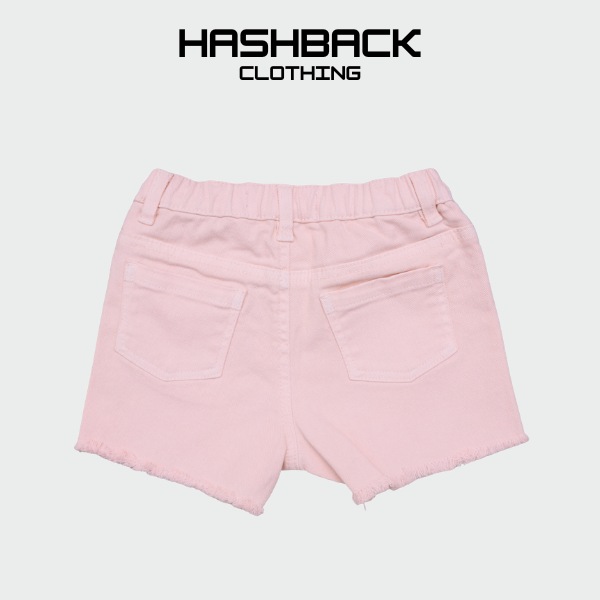 Girls Denim Mini Shorts - High Rise
