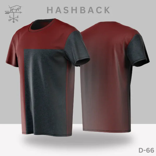Printed Crew Neck T Shirt For Men D66
