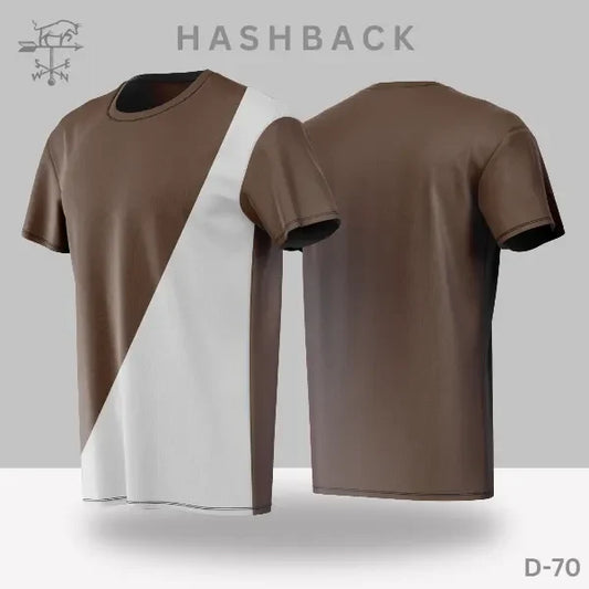 Printed Crew Neck T Shirt For Men D70