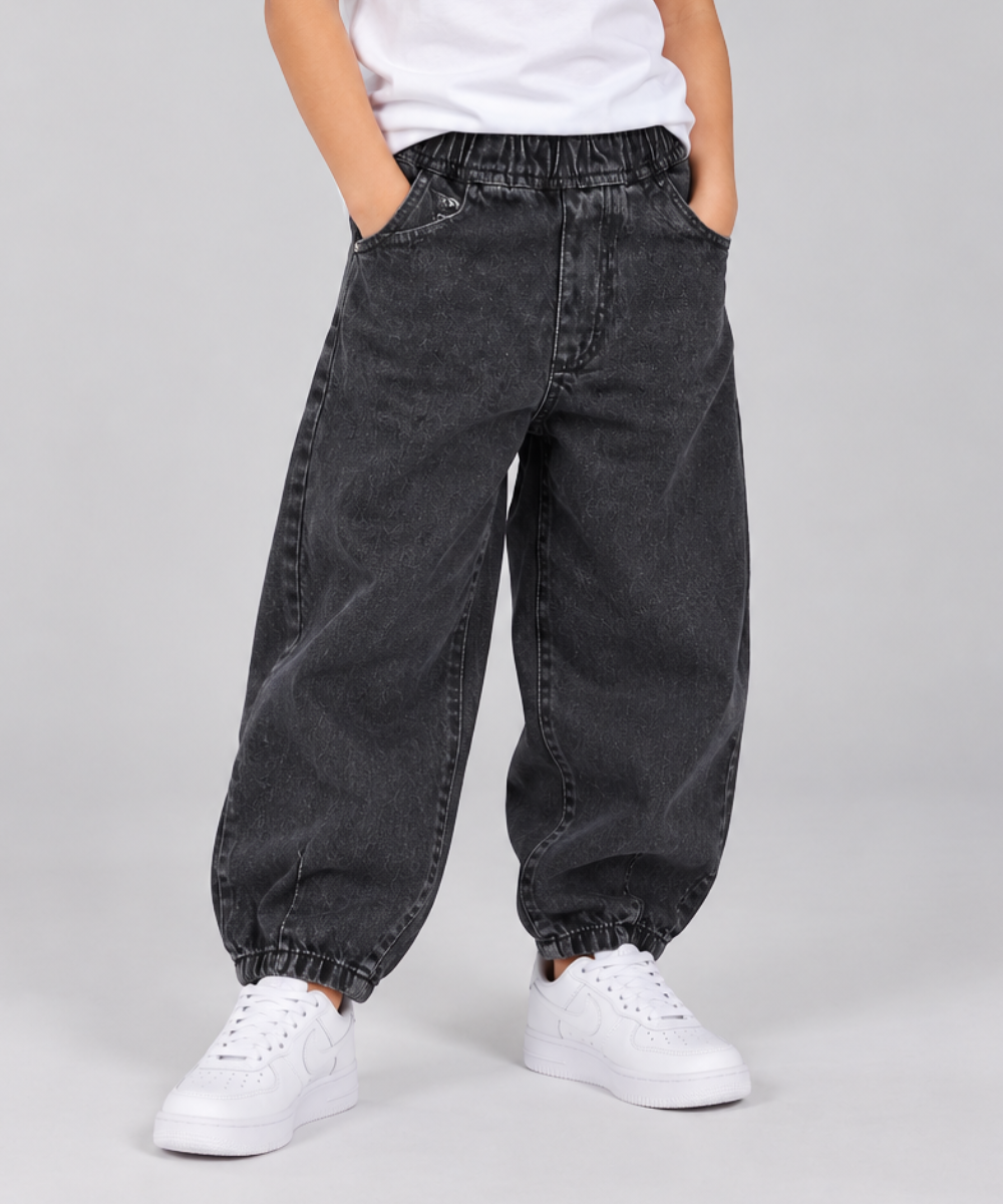 Boys’ Balloon Shape Baggy Denim Pants