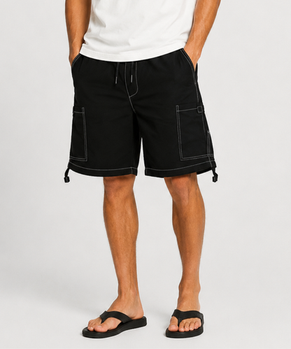 Poplin Shorts for Men's Performance Series Extreme Comfort - Black