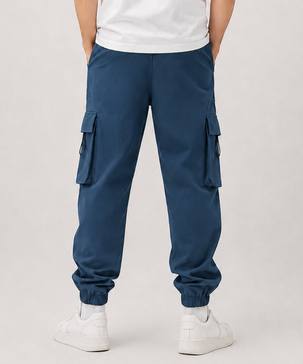 Men's Fit Cargo Jogger Pants – Cuffed Trousers - AM022