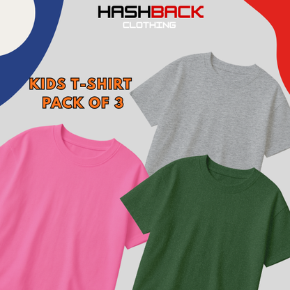 Pack of 3 Plain T-Shirts