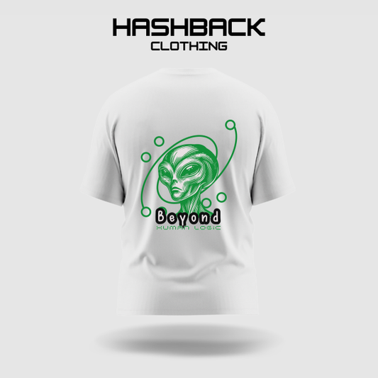 Hashback Round Export Cut Label Brand Printed T Shirt Men's C-3