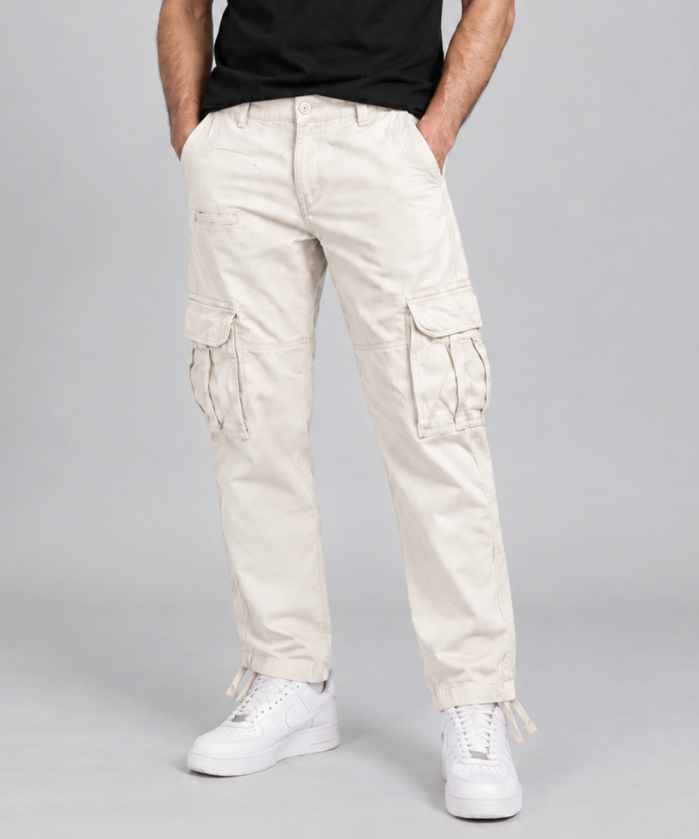 Multi-Pocket Cargo Pants – Wood Camo