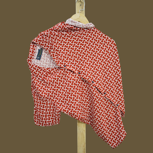Hashback Printed Linen Shirt For Men