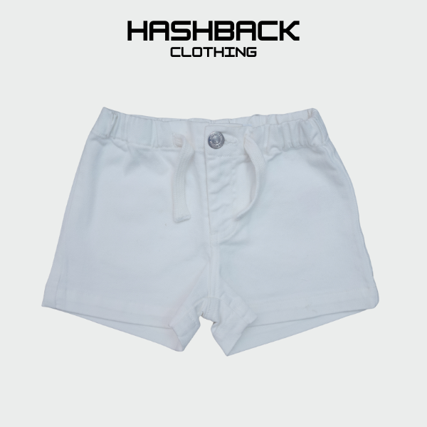 Girls High Rise Denim Mini Shorts