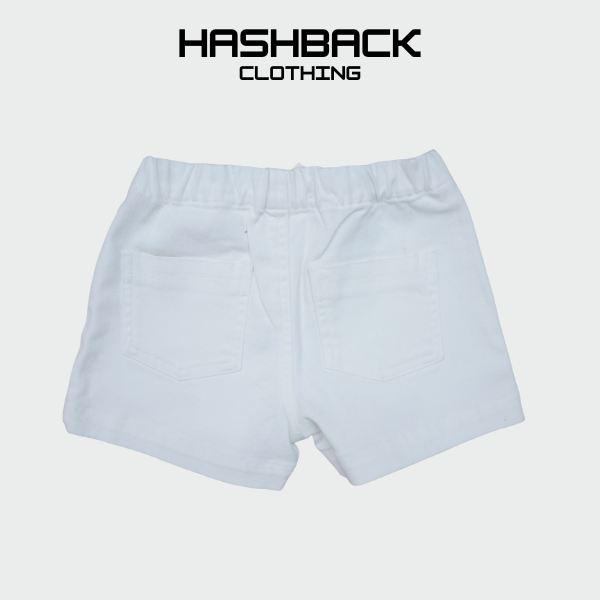 Girls High Rise Denim Mini Shorts