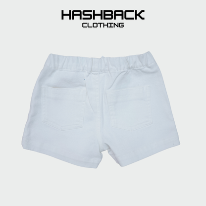 Girls High Rise Denim Mini Shorts