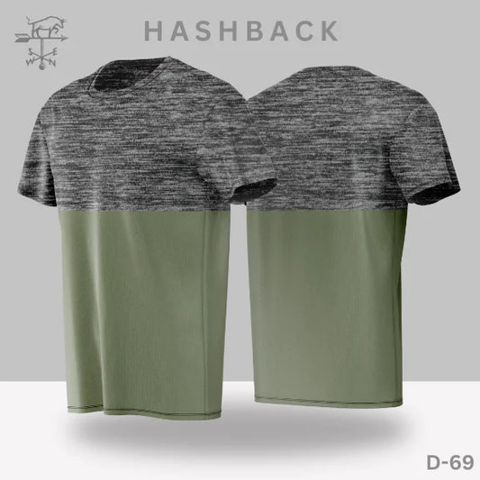 Printed Crew Neck T Shirt For Men D69