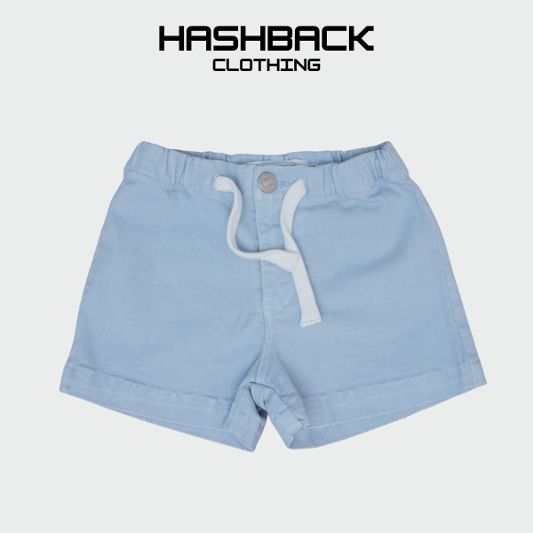 Girls High Rise Denim Mini Shorts