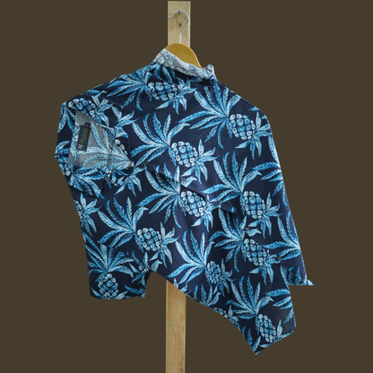 Hashback Printed Linen Shirt For Men