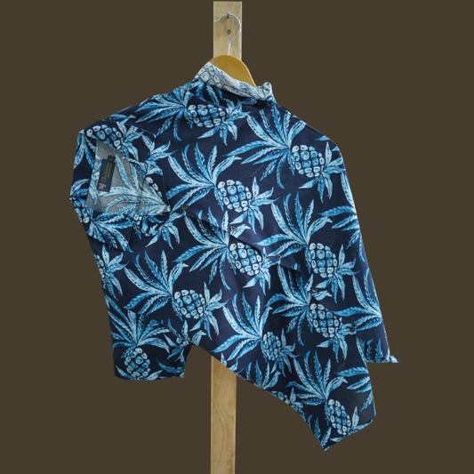 Hashback Printed Linen Shirt For Men