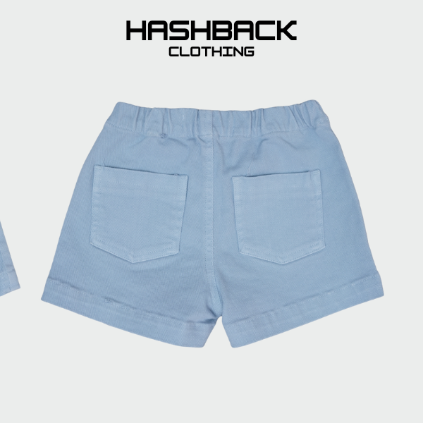 Girls High Rise Denim Mini Shorts