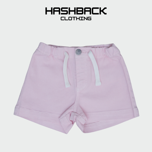 Girls High Rise Denim Mini Shorts