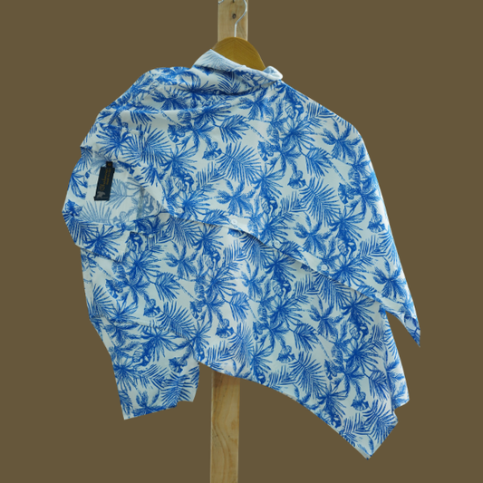 Hashback Printed Linen Shirt For Men