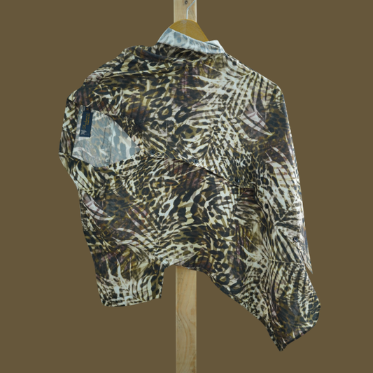Hashback Printed Linen Shirt For Men