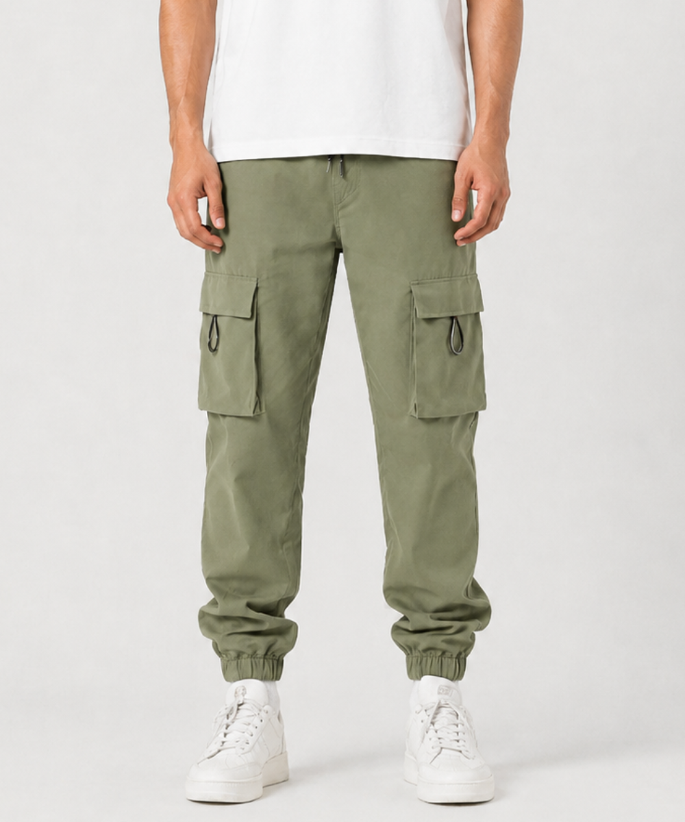 Men's Fit Cargo Jogger Pants – Cuffed Trousers - AM022