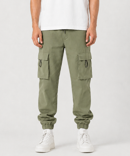 Men's Fit Cargo Jogger Pants – Cuffed Trousers - AM022