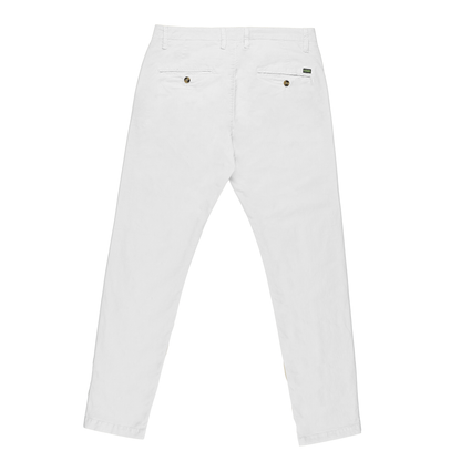 Mens Slim fit Chinos Pants - White- AM001