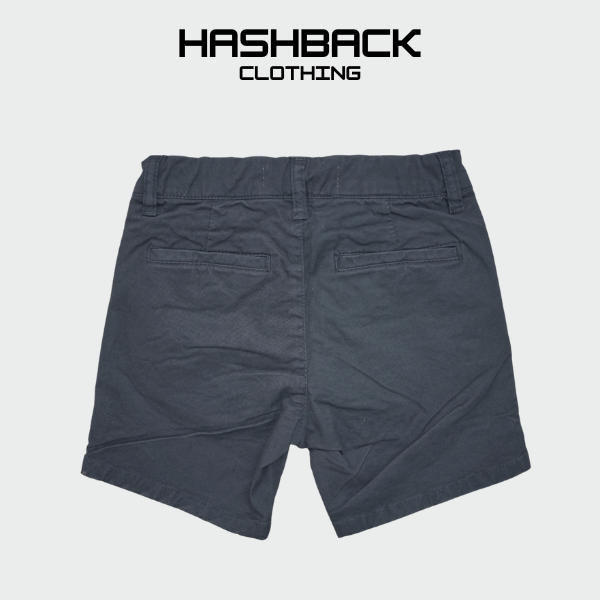 Boys Cotton Shorts - Mid Rise Button Closure