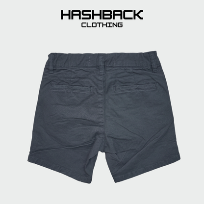 Boys Cotton Shorts - Mid Rise Button Closure